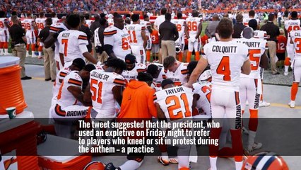 Trump Calls for Boycott if N.F.L. Doesn’t Crack Down on Anthem Protests