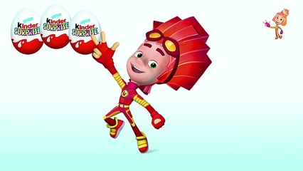 Surprise eggs Kinder Surprise Fixies cartoon Фиксики Киндер сюрприз