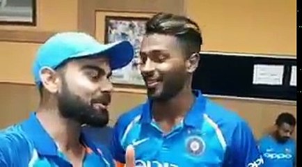 Virat Kohli share some joy moments with Pandya