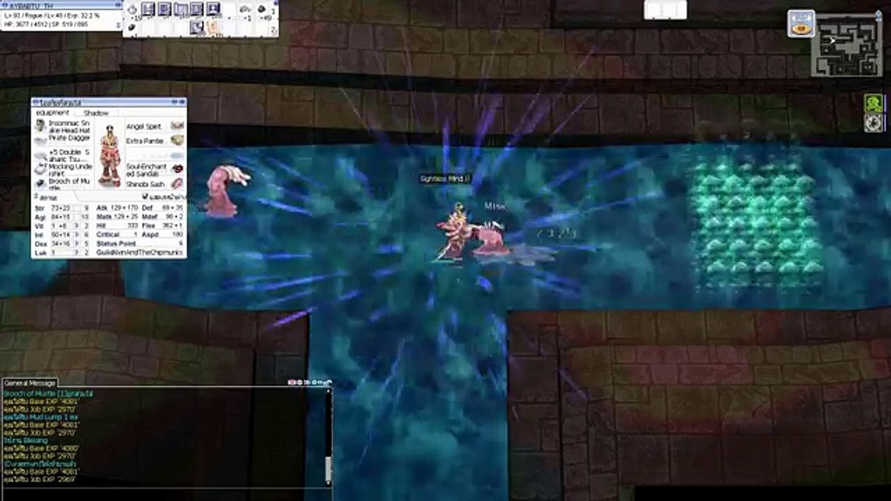 Ragnarok EXE Rogue Water Ball เลเวล 10 ลุย Sting