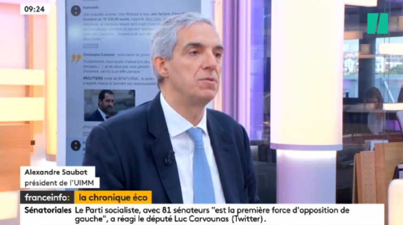 Ordonnances Macron, champagne pour les patrons? La question qui fâche du HuffPost au patron de l'UIMM sur Franceinfo