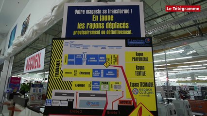 Gouesnou (29). Travaux de nuit au centre commercial Leclerc