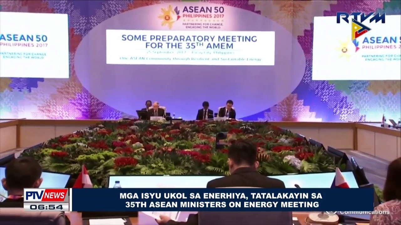 Mga isyu ukol sa enerhiya, tatalakayin sa 35th ASEAN Ministers on Energy Meeting