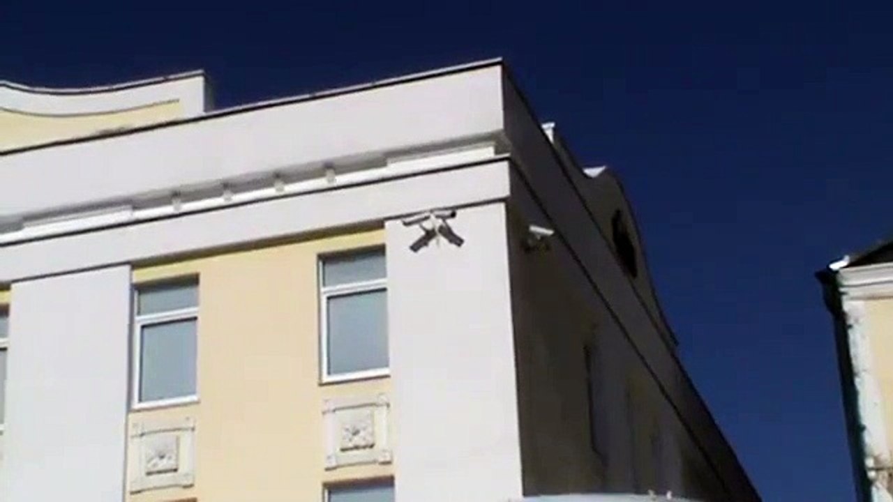 Видеокамеры установлены на здании