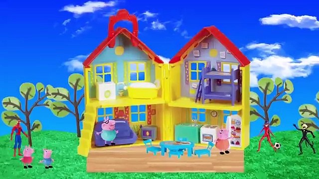 Desenho da peppa pig e George viram zumbi na casa da Marinette as aventuras Miraculous Ladybug 2017