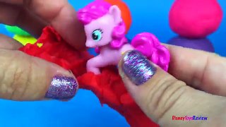 Playdoh Surprises Eggs Peppa Pig Frozen Princess Anna MLP Pinkie Pie Transformers