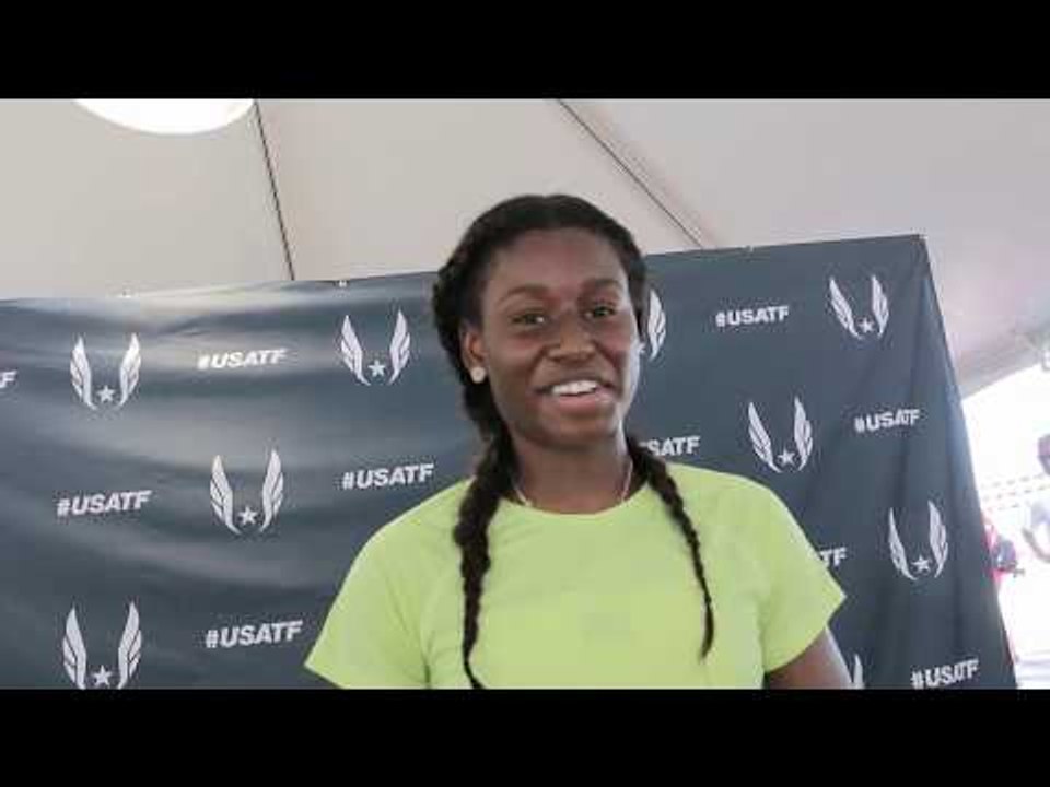 Candace Hill - Happy To Win 100m Junior Title