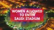 National celebrations open Saudi sports stadium to women for first time