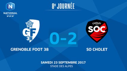 J8 : Grenoble Foot 38 - SO Cholet (0-2), le résumé