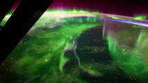 Stunning footage shows Aurora Borealis from space