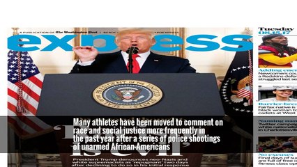 Trump Attacks Warriors’ Curry. LeBron James’s Retort: ‘U Bum.’