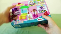 Doc McStuffins LEGO DUPLO Play set! Gift Unwrapping and Play SHORT FILM Surprise toy