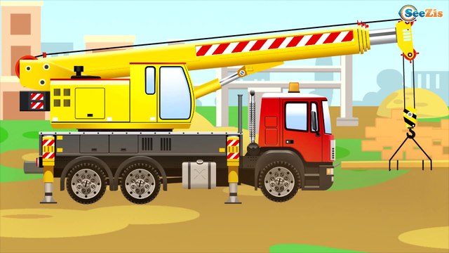 Мультики про машинки - Экскаватор и Кран - Строительные машинки - Машинки для детей