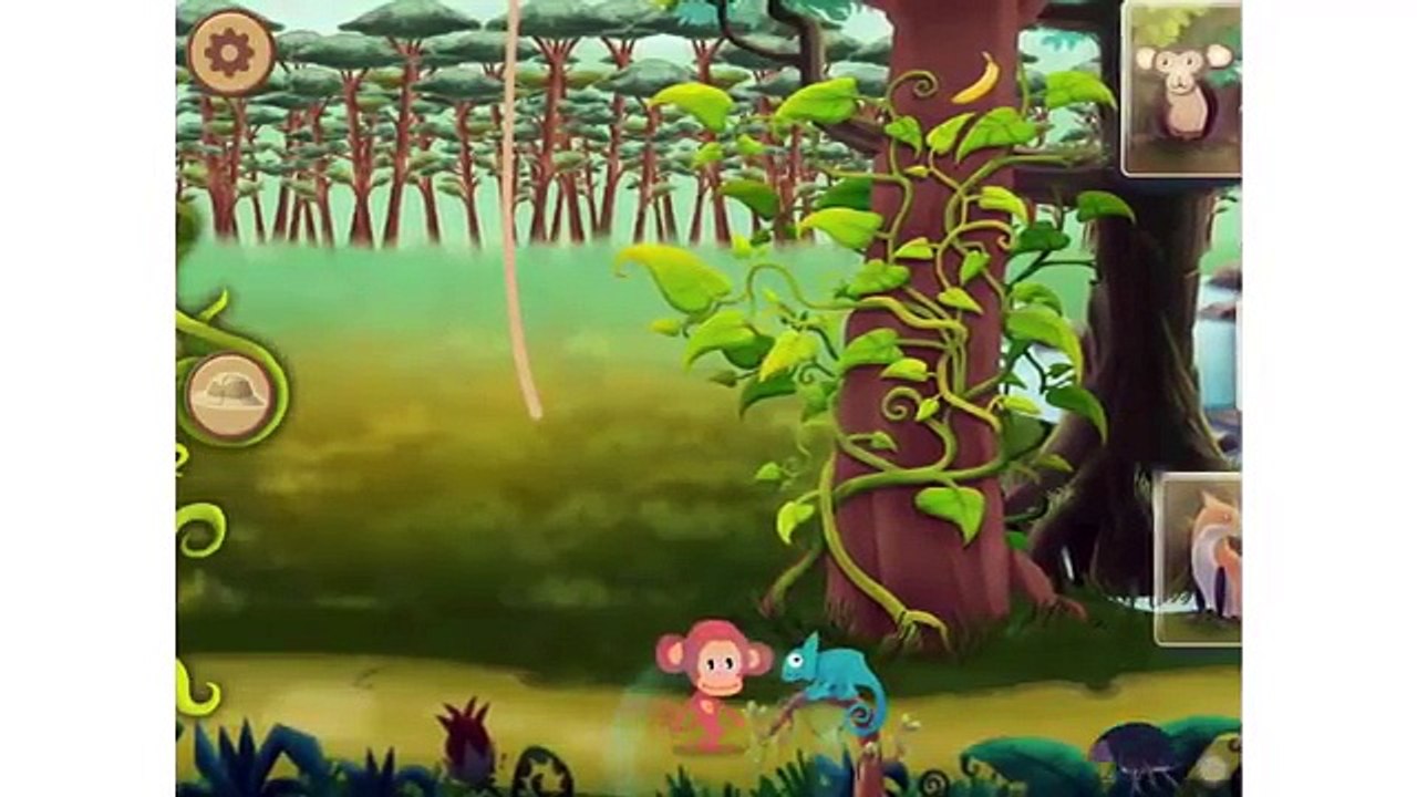 Animals words for kids-Baby Tv Oliver monkey