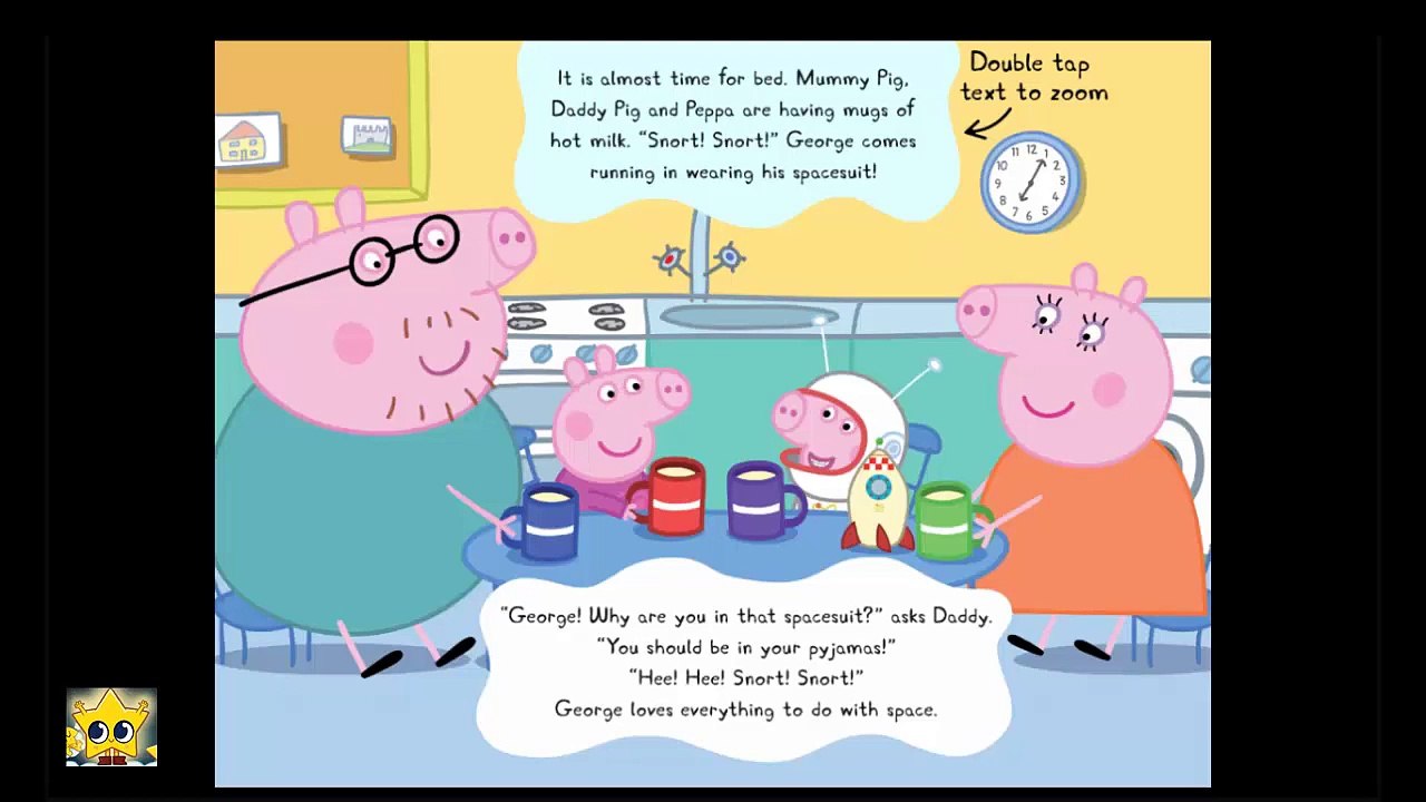 peppa pig stars story time bedtime stories george pig space rocket shooting star song northern star