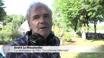 Moncontour (22). Le film « la colonne infernale » en tournage