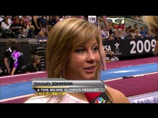 Shawn Johnson Interview - 2009 Visa Championships - Women - Day 2