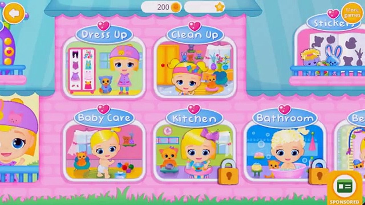 Bébé poupée maison et avec jouent bébé Lily prendre soin dun chaton Kitty