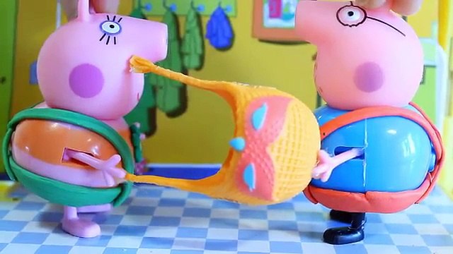 Свинка Пеппа Джордж и Пепа ПОМЕНЯЛИСЬ ТЕЛАМИ с мамой и папой Мультик с игрушками Peppa Pig