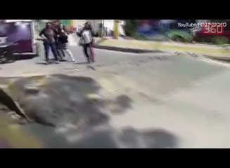 Fenomen i rralle/ Rruga "merr fryme" ne Meksike pas termetit (360video)