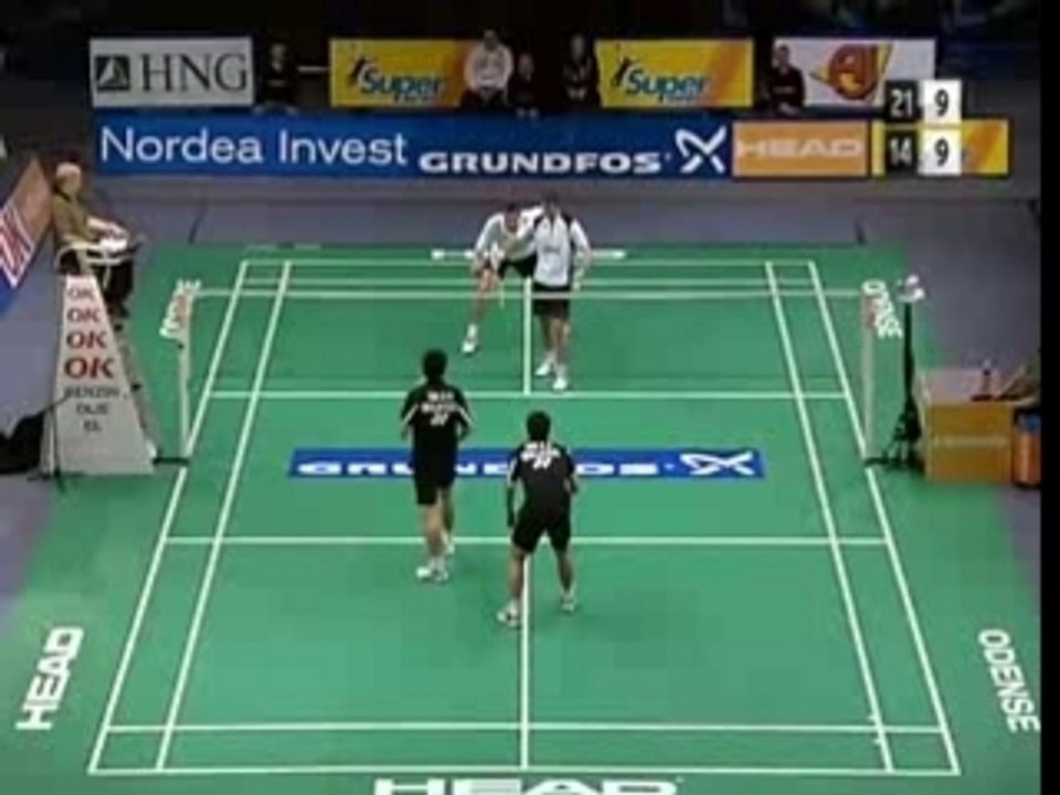 Badminton 2007 DanemarkSS MD final Game 2