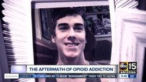 Mother warning others about warning signs of addiction