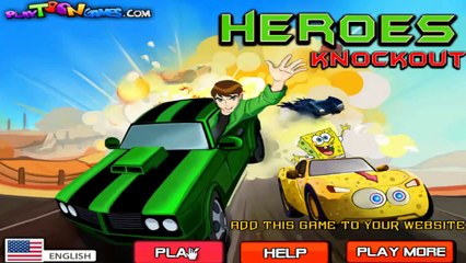 لعبة سباق سيارات بن تن ضد سبونج بوب