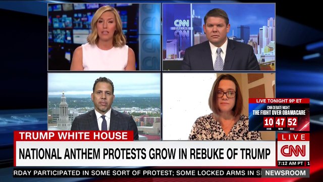 Conservative’s defense of Trump quickly implodes after host points out president’s own words