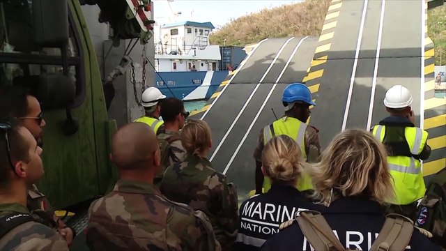 Les hommes du Tonnerre constatent que la vie reprend à Saint-Martin