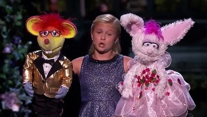 Kid Ventriloquist Sings With A Little Help From Her Friends - America's Got Talent 2017
