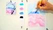 Step by step watercolor tutorial: Cherry Blossom and Mount Fuji