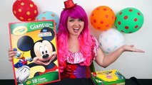 Coloring Pluto Mickey Mouse Clubhouse GIANT Coloring Book Page Crayola Crayons | KiMMi THE CLOWN