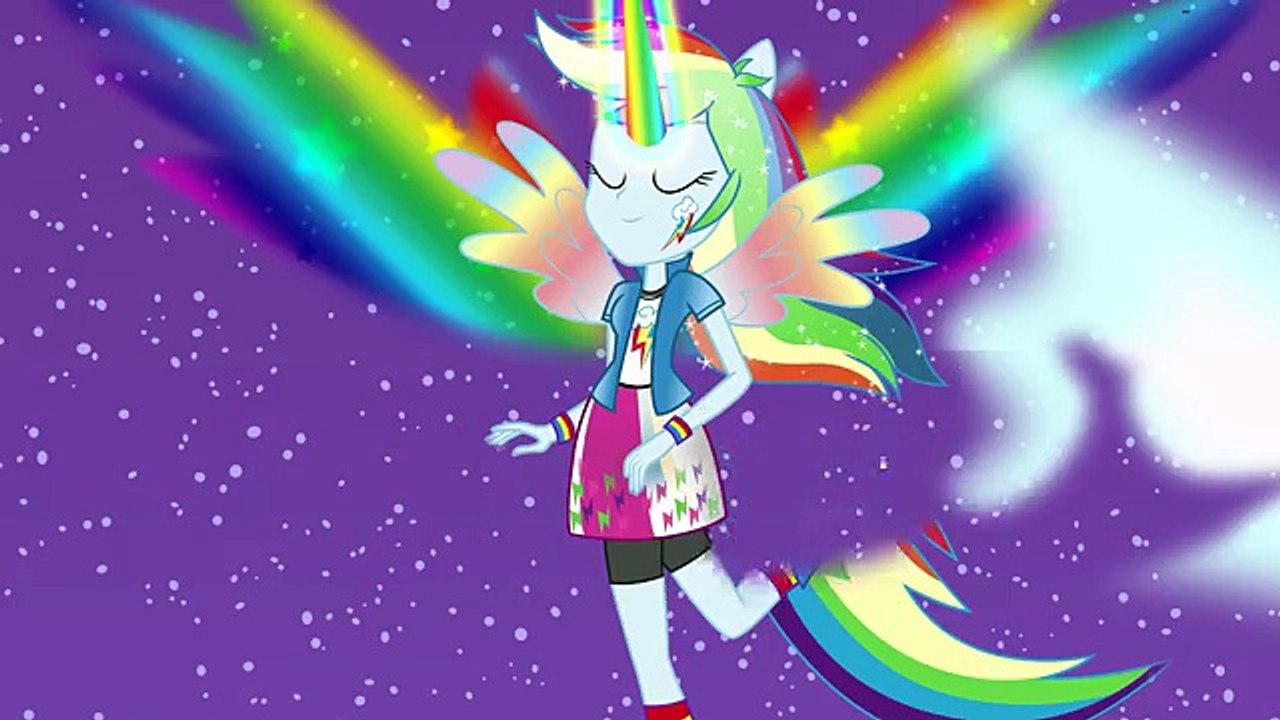 My Little Pony Transforms Equestria Girls Mane 7 into Daydream forms - MLP Color Change Video