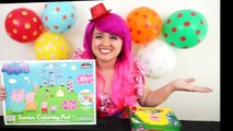 Coloring Peppa Pig JUMBO Coloring Page Crayola Crayons | COLORING WITH KiMMi THE CLOWN