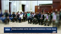 i24NEWS DESK | Iraqi Kurds vote on independence from Iraq | Monday, September 25th 2017
