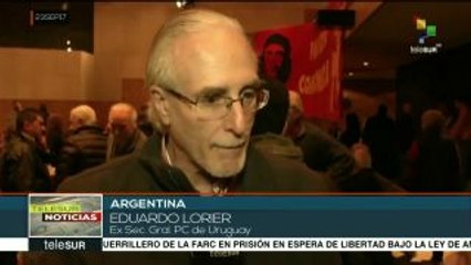 Rinden homenaje miembros de PC argentino a su líder Patricio Echegaray