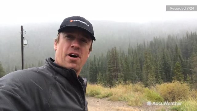 Reed Timmer shows first snowfall of the season in Colorado