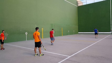 Frontenis ultimos tantos set 2 open de Rivas 2ª semifinal