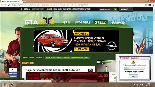 Poradnik Jak pobrac i zainstalowac spolszczenie do GTA San Andreas