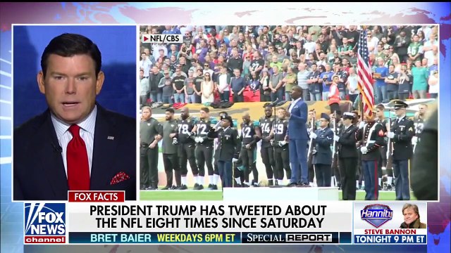 Host struggles to make sense of Trump’s football rampage – conclude it is to distract from his many failures