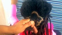 BOX BRAIDS // how to braid kids natural hair