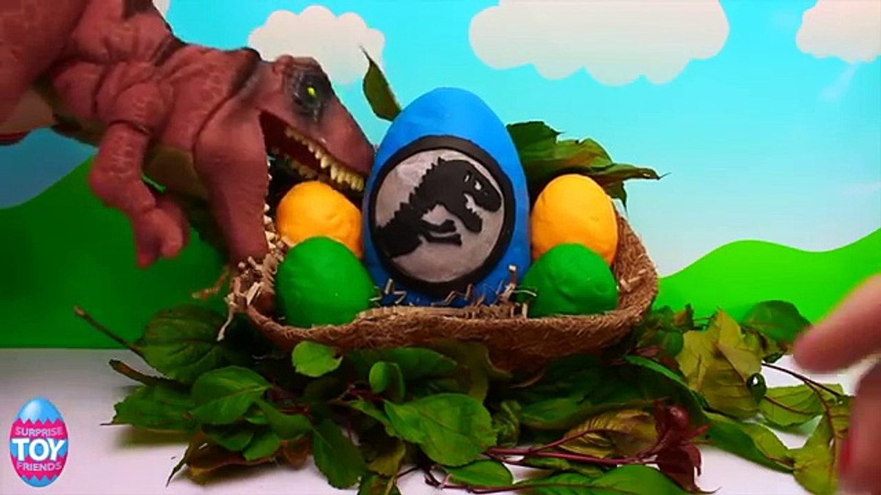 Jurassic World DINOSAUR Surprise Egg with Rex the T Rex Dino STF