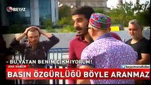 Provokatörler Beyaz TV muhabirine saldırdı