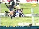 NRL rugby league  bulldogs try