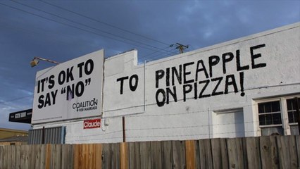 This Pizza Shop Had A Clever Solution To An Anti-Marriage Equality Message On Its Building