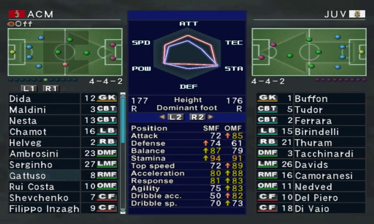 Pro Evolution Soccer 3 - 2003 - A.C. Milan  VS Juventus F.C. (PC)