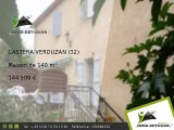 Maison A vendre Castera verduzan 140m2 - 144 500 Euros