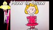 How to draw Sally Brown from the Peanuts! Step by Step Easy Drawing Tutorial