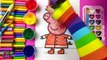 Coloring Fireman Peppa Pig Coloring Pages for Kids to Learn to Color and Paint | BirthdayCandyLand