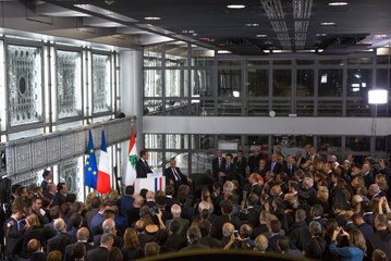 Discours du Président de la République, Emmanuel Macron, à l'Institut du Monde Arabe à l'occasion de l'exposition "Chrétiens d'Orient. 2000 ans d'histoire."